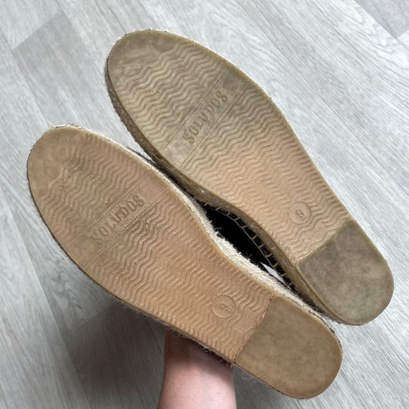 Soludos x Ashkahn Hi/Hey Platform Smoking Slippers Black Women’s Size 9 - Picture 7 of 12